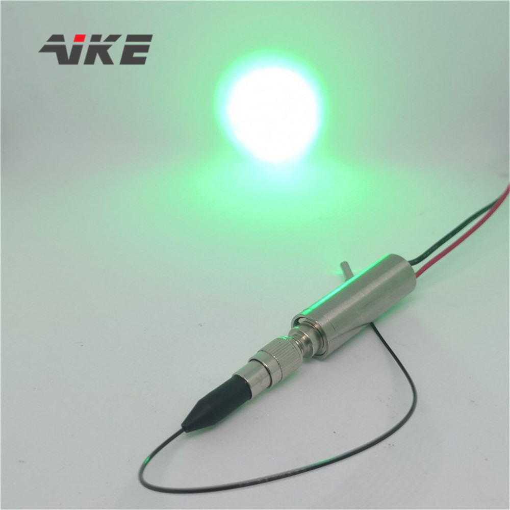 (image for) 520nm Fiber Coupled Green Laser Module Detachable 200um Fiber NA0.22 SMA905
